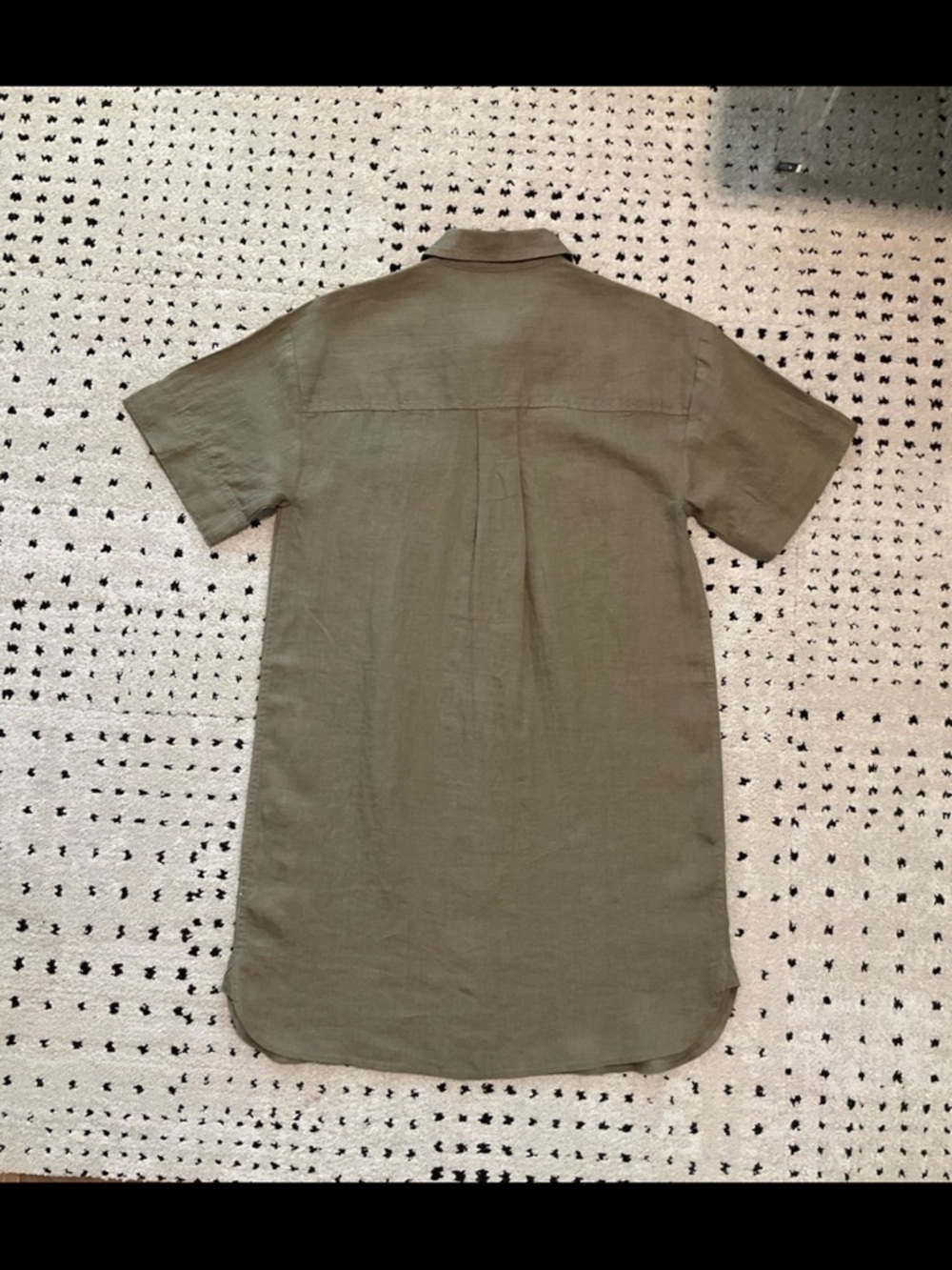 J. Crew Olive-Tan Button-Front Mini Shirt Dress - Picture 3 of 8